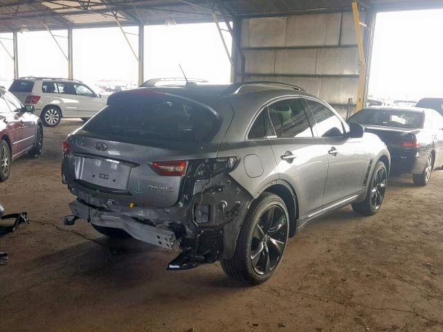 JN8CS1MW2GM400290 - 2016 INFINITI QX70 GRAY photo 4