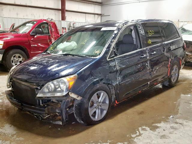 5FNRL38958B021457 - 2008 HONDA ODYSSEY TO BLUE photo 2