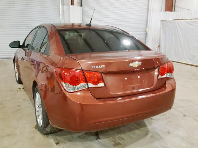 1G1PA5SH4D7161436 - 2013 CHEVROLET CRUZE LS ORANGE photo 3