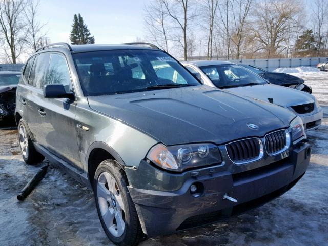 WBXPA93454WC30415 - 2004 BMW X3 3.0I GREEN photo 1