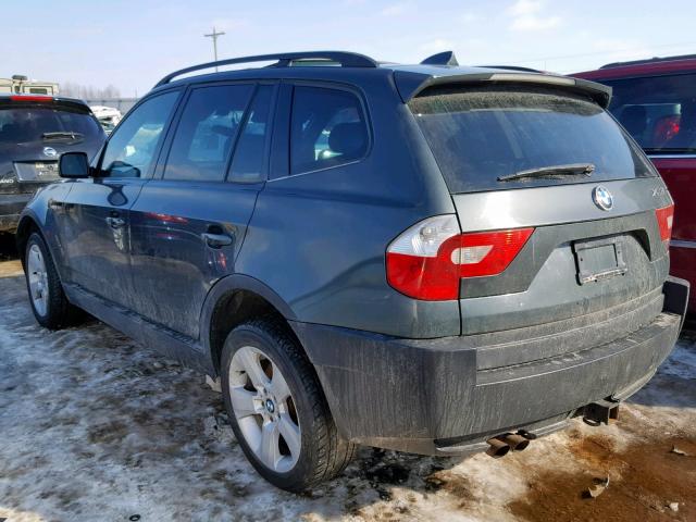 WBXPA93454WC30415 - 2004 BMW X3 3.0I GREEN photo 3