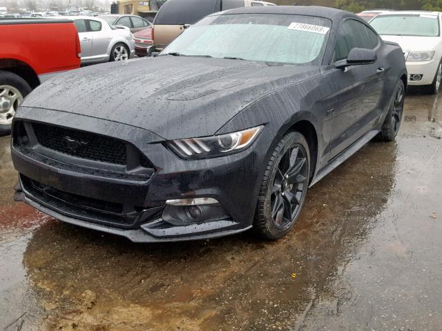 1FA6P8CF5H5345114 - 2017 FORD MUSTANG GT BLACK photo 2