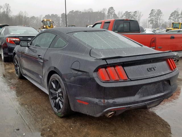 1FA6P8CF5H5345114 - 2017 FORD MUSTANG GT BLACK photo 3