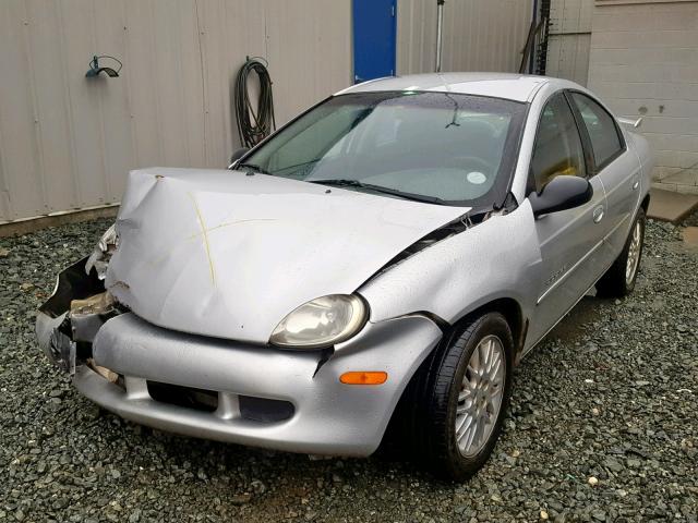 1B3ES46C11D180982 - 2001 DODGE NEON SE SILVER photo 2