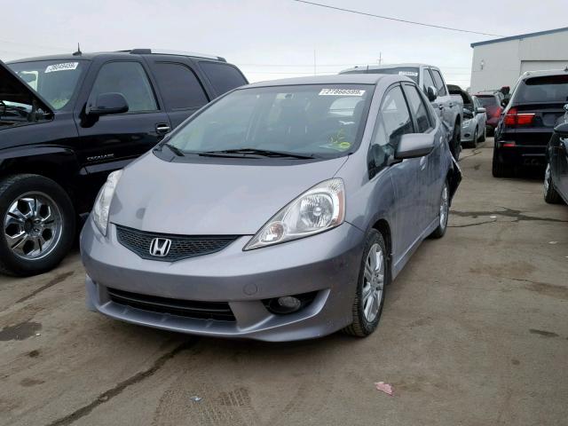 JHMGE8H48AS026484 - 2010 HONDA FIT SPORT SILVER photo 2