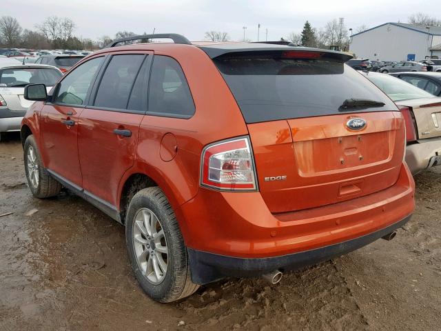 2FMDK36C58BA97636 - 2008 FORD EDGE SE ORANGE photo 3