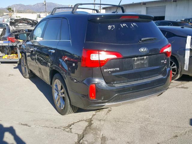 5XYKWDA74EG484444 - 2014 KIA SORENTO SX BLACK photo 3