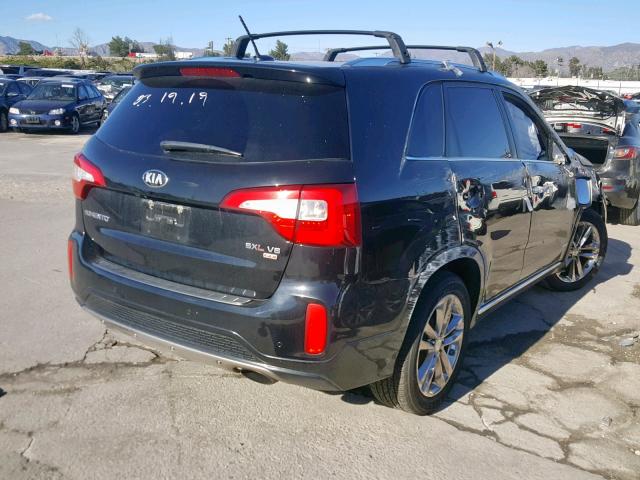 5XYKWDA74EG484444 - 2014 KIA SORENTO SX BLACK photo 4