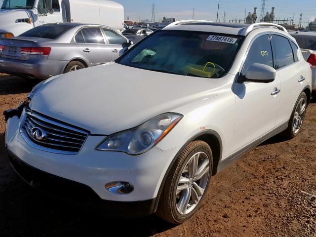 JN1AJ0HP3BM801975 - 2011 INFINITI EX35 BASE WHITE photo 2