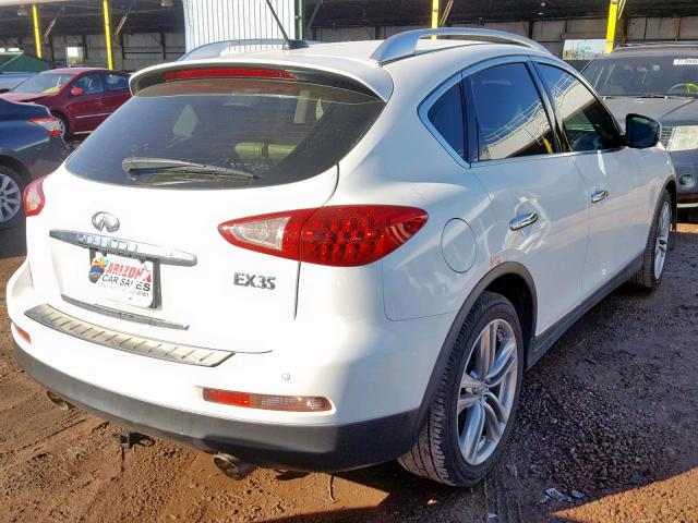 JN1AJ0HP3BM801975 - 2011 INFINITI EX35 BASE WHITE photo 4