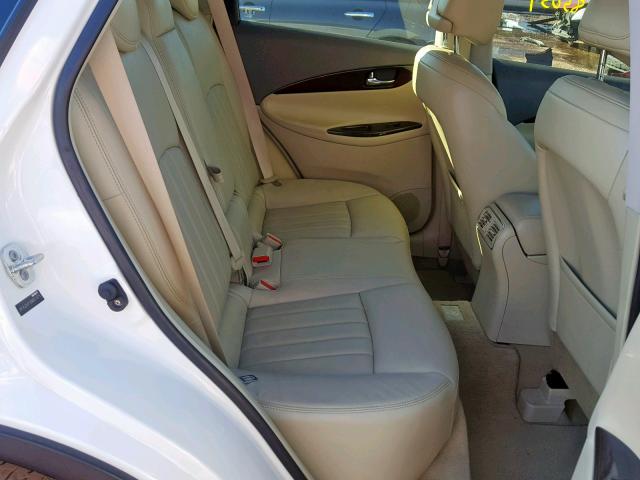 JN1AJ0HP3BM801975 - 2011 INFINITI EX35 BASE WHITE photo 6