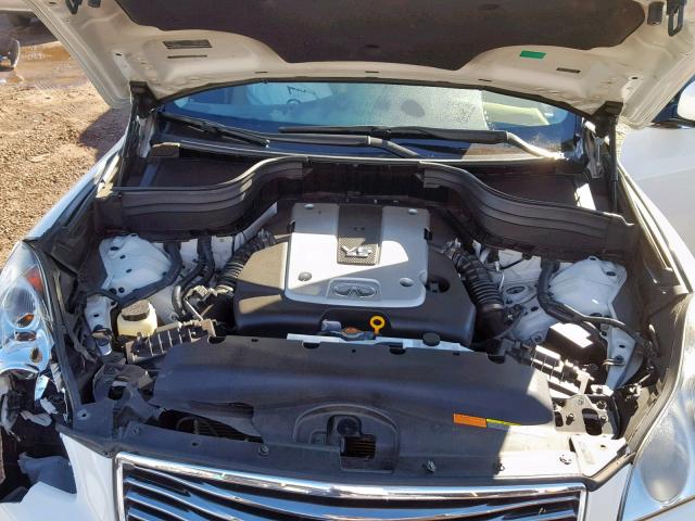 JN1AJ0HP3BM801975 - 2011 INFINITI EX35 BASE WHITE photo 7
