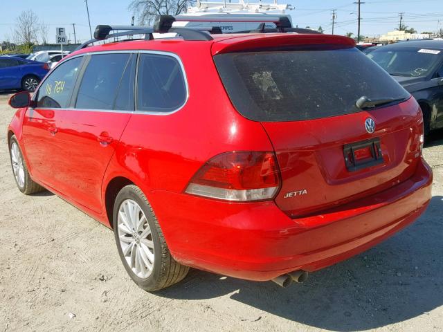 3VWPL7AJ0EM622573 - 2014 VOLKSWAGEN JETTA TDI RED photo 3