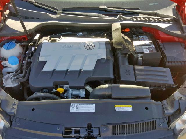 3VWPL7AJ0EM622573 - 2014 VOLKSWAGEN JETTA TDI RED photo 7