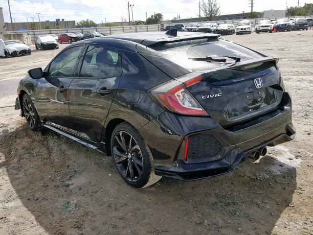 SHHFK7G44JU204517 - 2018 HONDA CIVIC SPOR BLACK photo 3