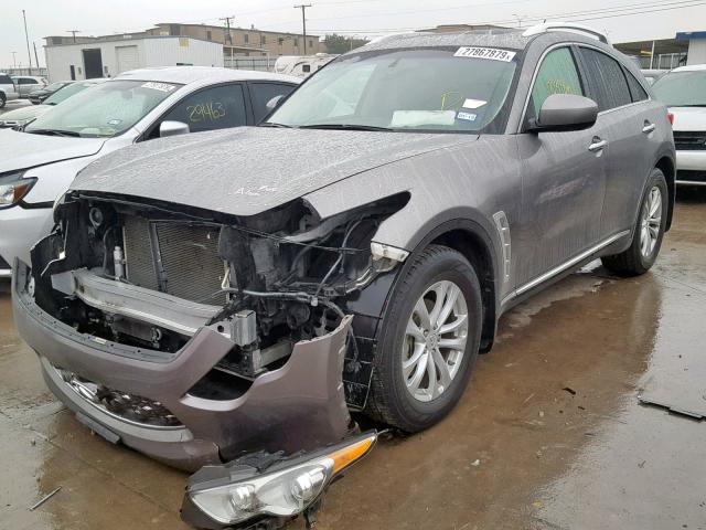 JNRAS18U39M100885 - 2009 INFINITI FX35 GRAY photo 2