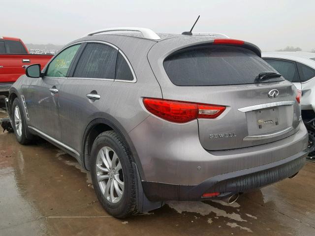 JNRAS18U39M100885 - 2009 INFINITI FX35 GRAY photo 3