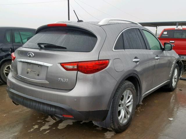 JNRAS18U39M100885 - 2009 INFINITI FX35 GRAY photo 4