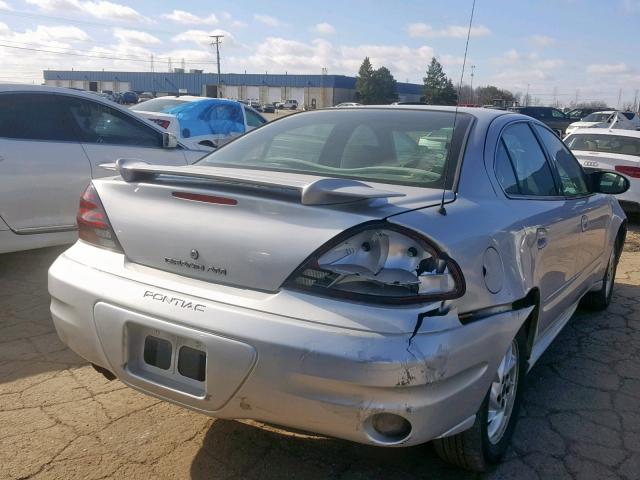 1G2NE52FX4C228991 - 2004 PONTIAC GRAND AM S SILVER photo 4