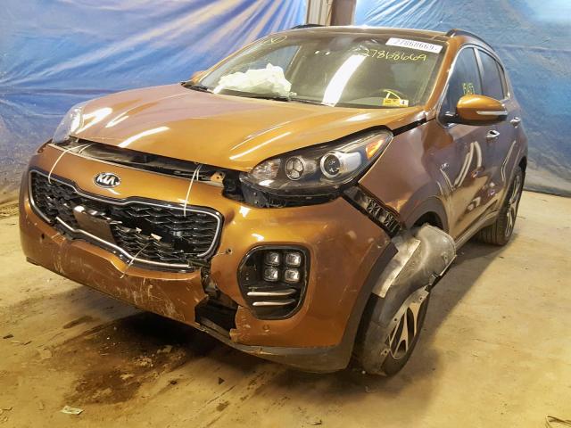 KNDPRCA66J7412344 - 2018 KIA SPORTAGE S BROWN photo 2