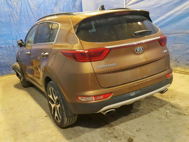 KNDPRCA66J7412344 - 2018 KIA SPORTAGE S BROWN photo 3