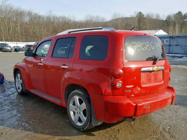 3GNDA53PX8S635534 - 2008 CHEVROLET HHR LT RED photo 3