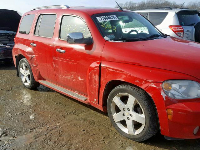 3GNDA53PX8S635534 - 2008 CHEVROLET HHR LT RED photo 9