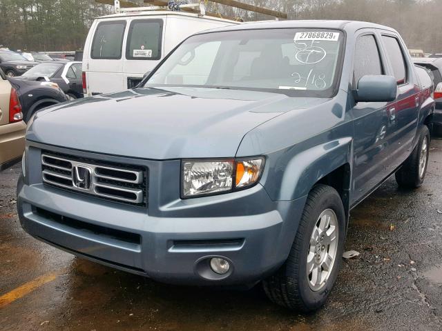 2HJYK16587H544446 - 2007 HONDA RIDGELINE BLUE photo 2