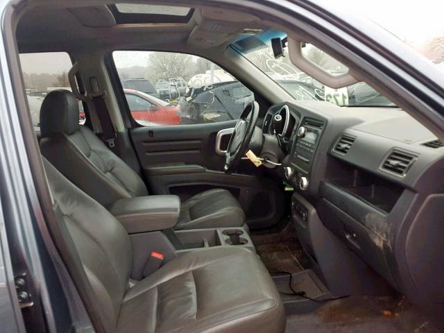 2HJYK16587H544446 - 2007 HONDA RIDGELINE BLUE photo 5