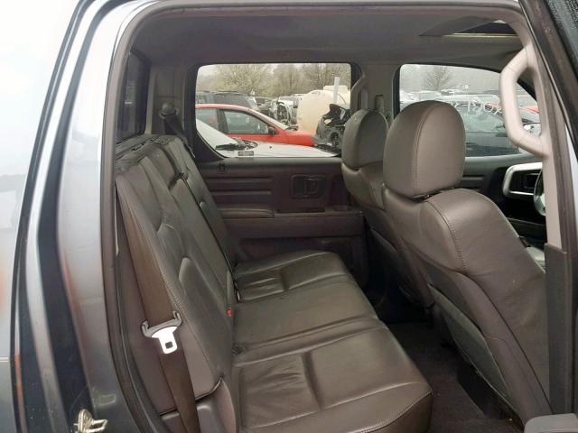 2HJYK16587H544446 - 2007 HONDA RIDGELINE BLUE photo 6