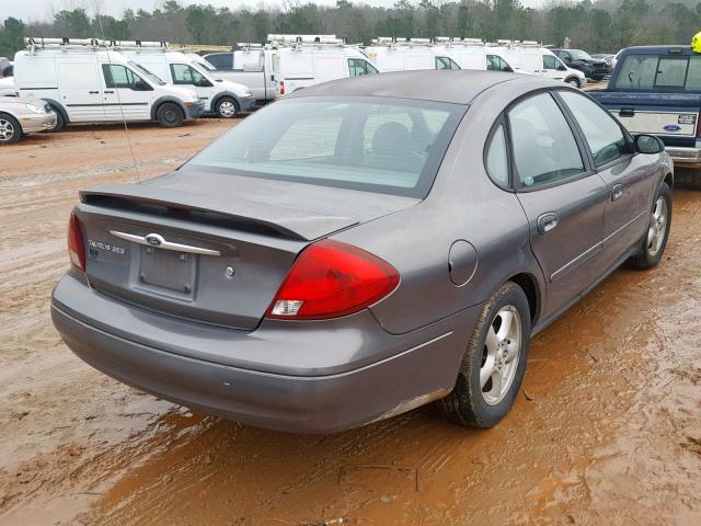 1FAFP55S42A121386 - 2002 FORD TAURUS SES GRAY photo 4