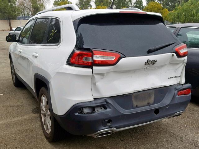 1C4PJLDS0FW507415 - 2015 JEEP CHEROKEE L WHITE photo 3