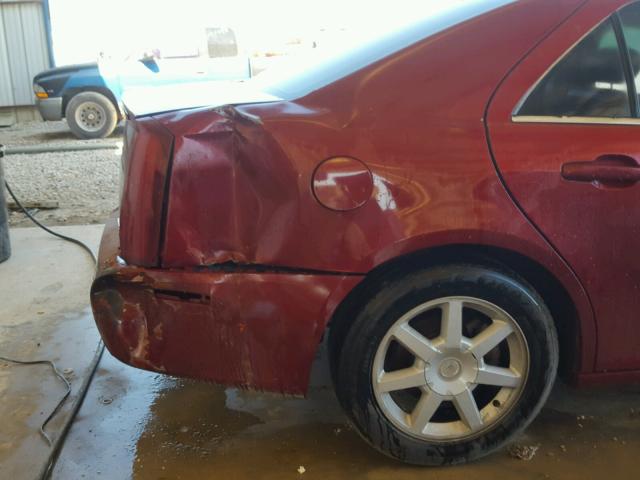 1G6DW677060176547 - 2006 CADILLAC STS MAROON photo 9