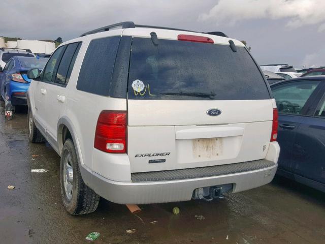 1FMZU75W72ZC19159 - 2002 FORD EXPLORER L WHITE photo 3