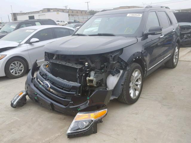 1FMHK7F80CGB01467 - 2012 FORD EXPLORER L BLACK photo 2