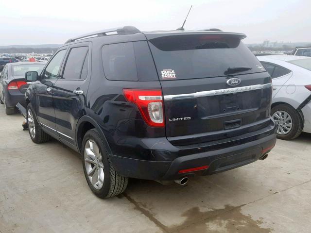 1FMHK7F80CGB01467 - 2012 FORD EXPLORER L BLACK photo 3