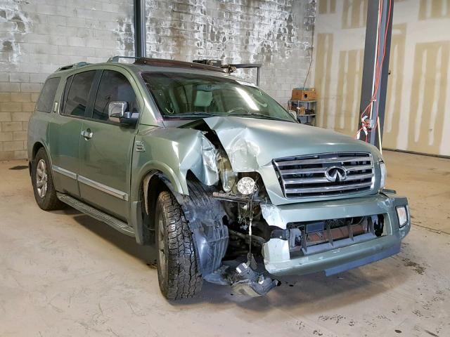 5N3AA08C24N809124 - 2004 INFINITI QX56 GREEN photo 1