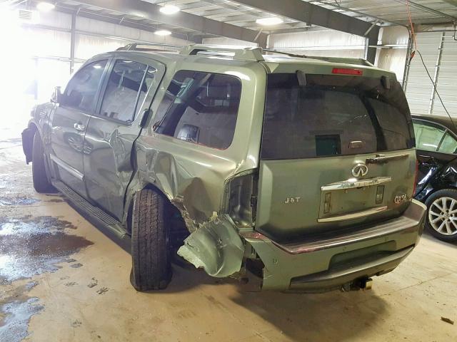 5N3AA08C24N809124 - 2004 INFINITI QX56 GREEN photo 3