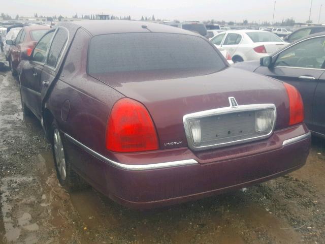 1LNHM83W27Y609331 - 2007 LINCOLN TOWN CAR D MAROON photo 3