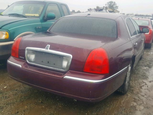 1LNHM83W27Y609331 - 2007 LINCOLN TOWN CAR D MAROON photo 4