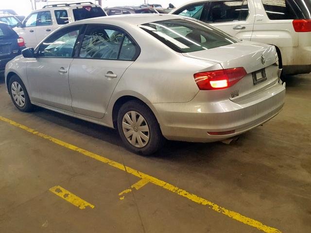 3VW2K7AJ5FM301479 - 2015 VOLKSWAGEN JETTA BASE WHITE photo 3