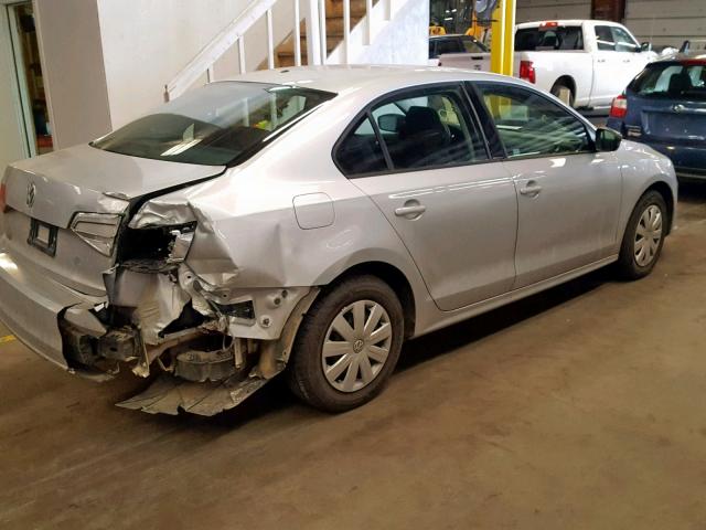 3VW2K7AJ5FM301479 - 2015 VOLKSWAGEN JETTA BASE WHITE photo 4