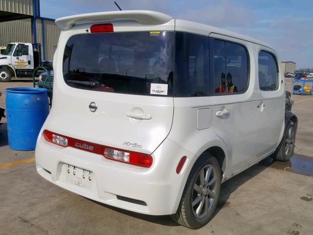 JN8AZ28R39T126362 - 2009 NISSAN CUBE BASE WHITE photo 4