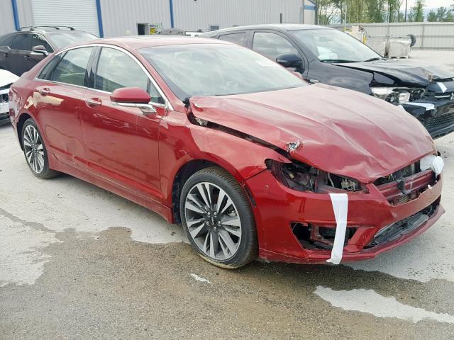 3LN6L5E90HR646507 - 2017 LINCOLN MKZ RESERV RED photo 1