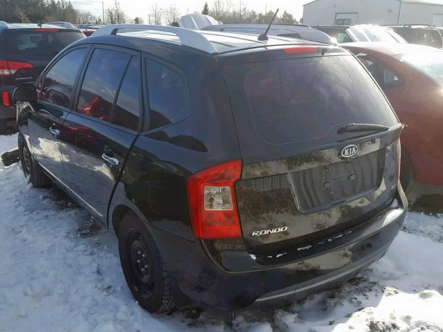 KNAHH8A89C7411890 - 2012 KIA RONDO BLACK photo 3