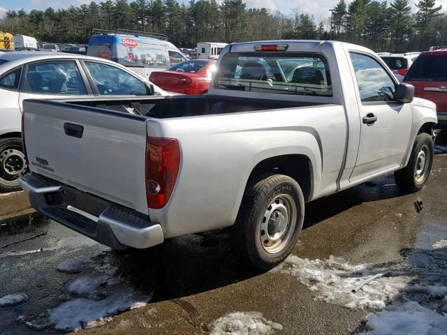 1GCCSBD94A8142575 - 2010 CHEVROLET COLORADO SILVER photo 4