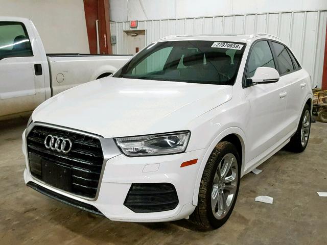 WA1BCCFS4HR009716 - 2017 AUDI Q3 PREMIUM WHITE photo 2