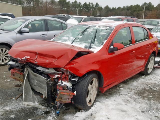 1G1AF5F52A7233043 - 2010 CHEVROLET COBALT 2LT RED photo 2