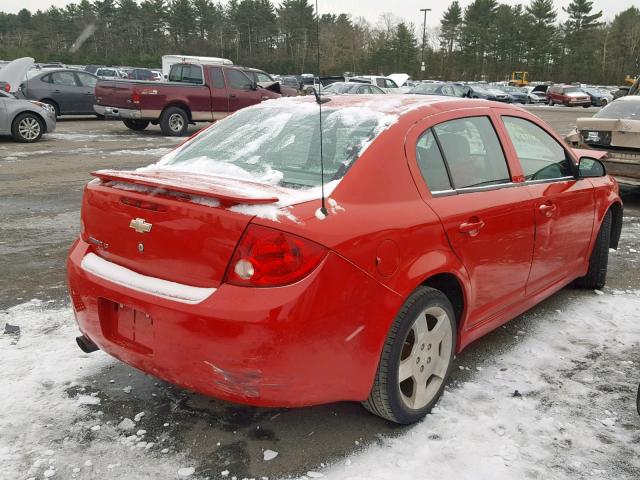 1G1AF5F52A7233043 - 2010 CHEVROLET COBALT 2LT RED photo 4