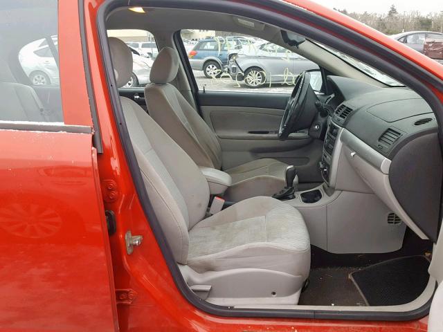 1G1AF5F52A7233043 - 2010 CHEVROLET COBALT 2LT RED photo 5